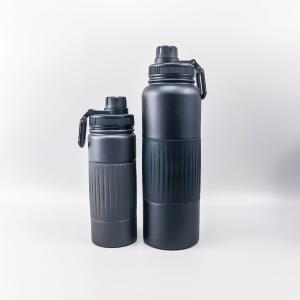 Quality 550/750/960/1200/1800ML Stainless Steel Flask 1.8 Litre Double Walled Stainless Steel Drink Bottle With Silicone Handle Design Sustainable wholesale