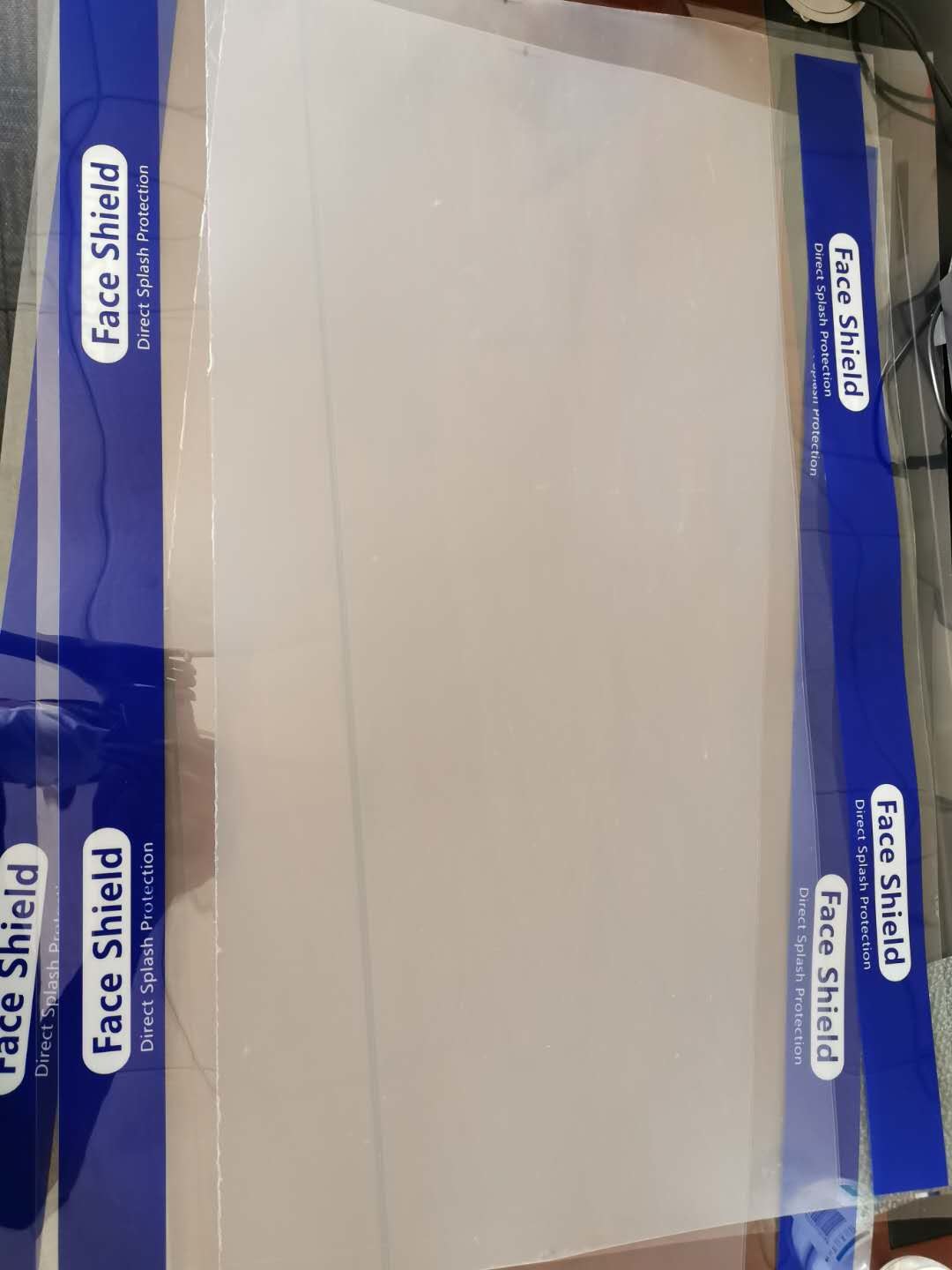 Customized Face Shield Material 0.2mm 0.25mm Clear Pet Film Plastic Sheet