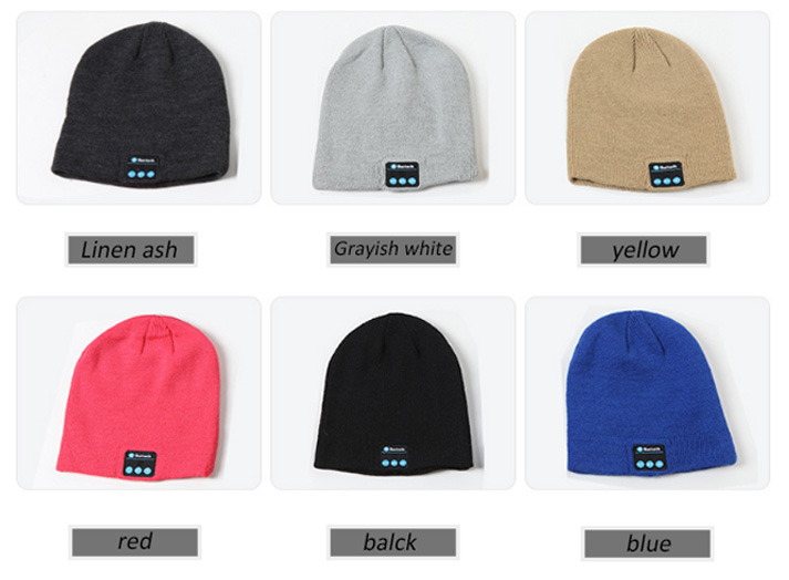 2019 Gift Items Washable Female Beanie Hat With Bluetooth Headphones