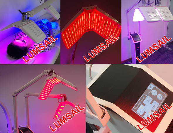 Skin Rejuvenation PDT LED Light Therapy Machine , Blue And Red Light Therapy Devices
