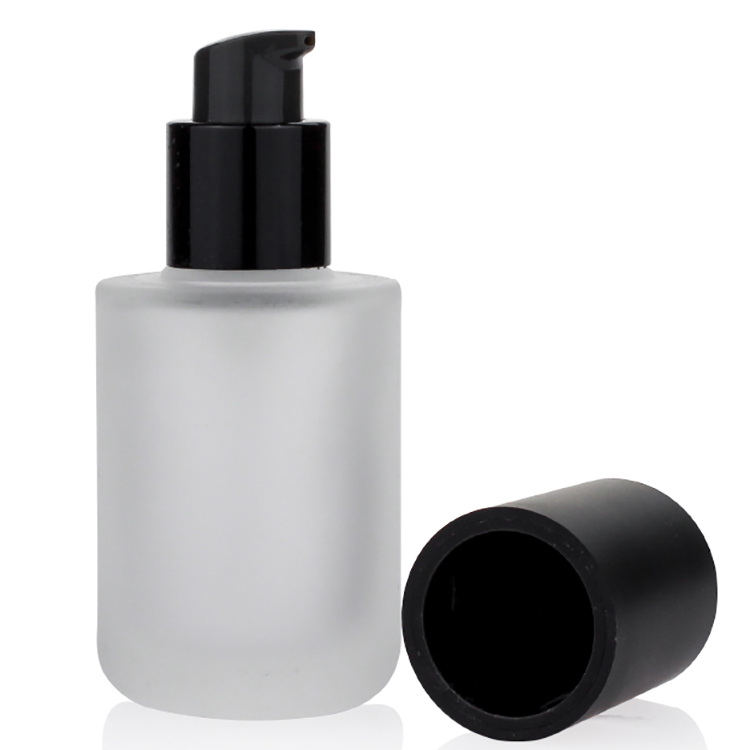 1oz Airless Liquid Foundation Bottles 30ml With Plastic Cap Pump
