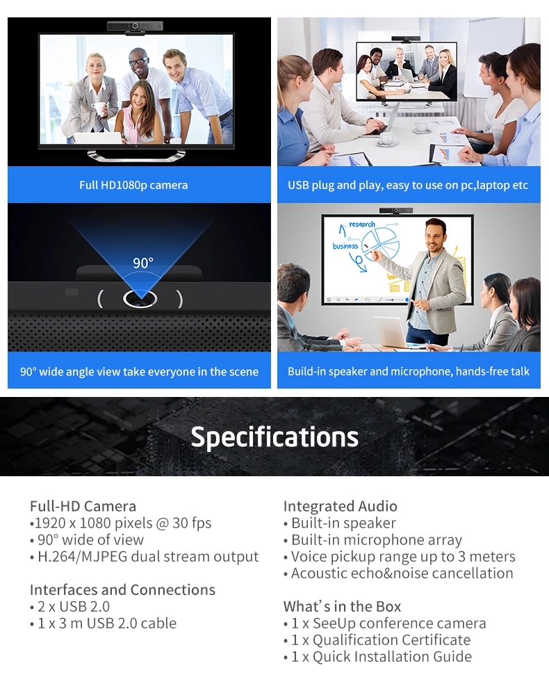 conference camera and microphone 1080p full HD USB Webcam for meeting room conference camera and microphone 1080p full H
