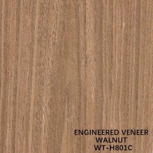 Quality Reconstituted Walnut Wood Veneer Flat Cut Crown Grain For Doors And Windows 0.15-0.55mm Thickness wholesale