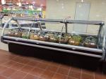 Painted Steel Meat Deli Display Cooler Grey Color Multiscene