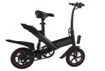 Women Compact Folding Electric Bike , Balck Pure Electric Foldable Ebike