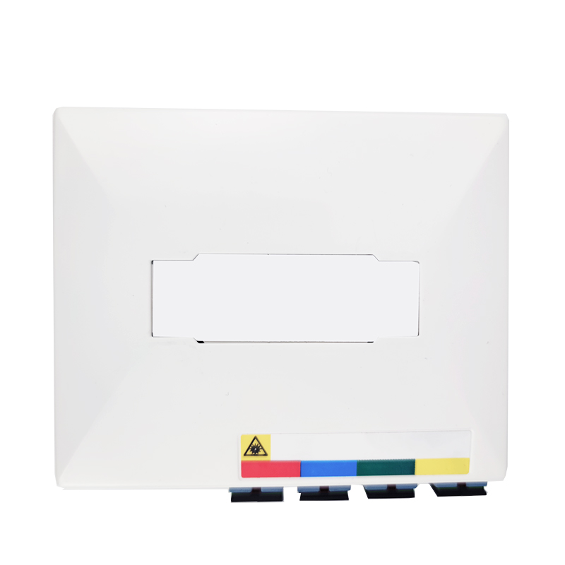 Indoor 4 Cores UPC Plastic Fiber Optic Faceplate Socket Panel with 100*80*30mm Size