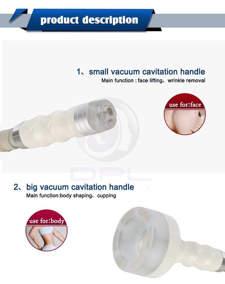 AS83 RF Vacuum Cavitation System , Ultrasonic Body Slimming Vacuum Machine