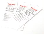 Logo Printing RFID Care Label UHF Cotton Waterproof Battery Free