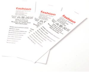 Quality Logo Printing RFID Care Label UHF Cotton Waterproof Battery Free wholesale