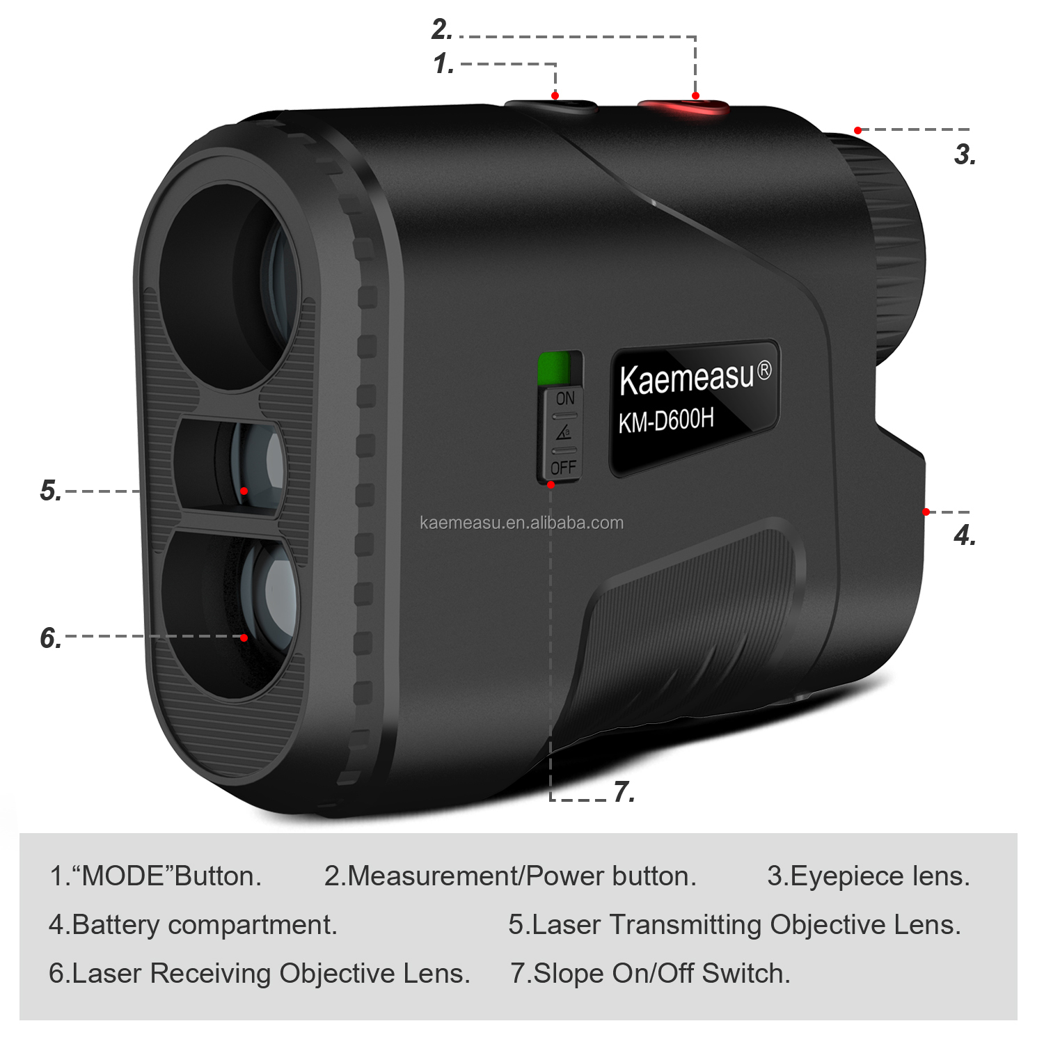 500Yd Digital Laser Rangefinder for Golf Range Finding and Long-lasting Distance Measurement