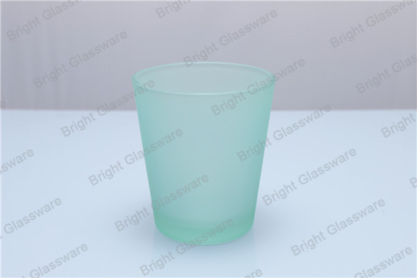 Decoration Glass Candle Holder, colorful candle cup sale