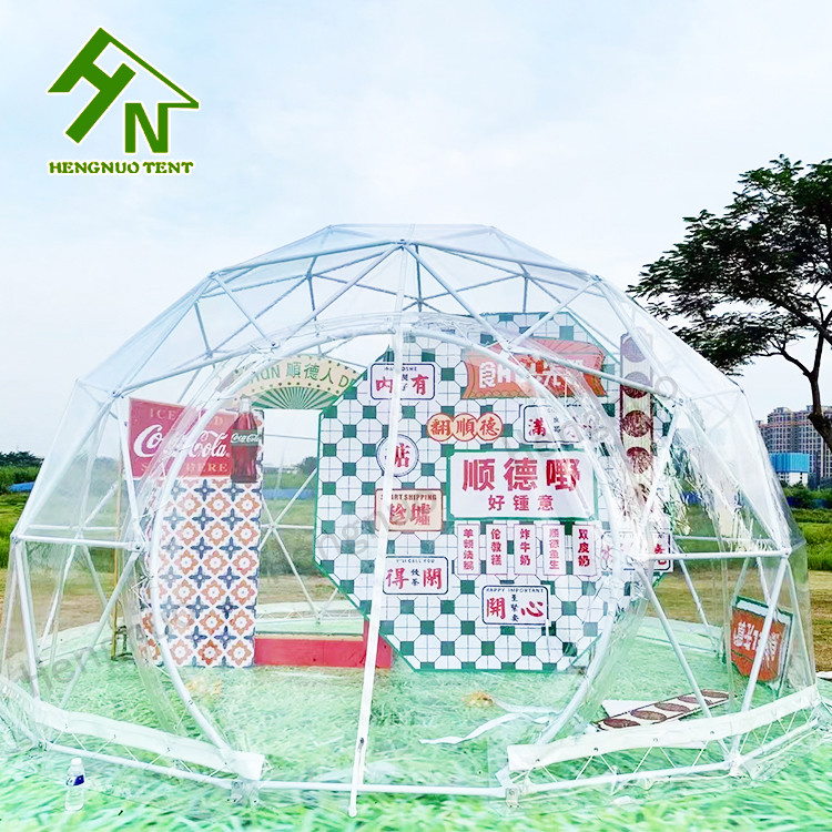 Luxury Geodesic Dome Tent Transparent Garden Igloo Tent Waterproof Canvas Domo