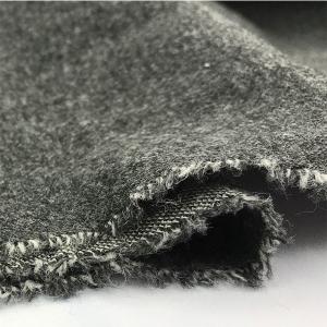 Quality 10s+70D 10.6oz Denim Jeans Fabric Cotton Poly Micro Fleece Knit 155cm Width wholesale