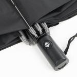 Inverted Self Opening Umbrella , Black Pongee Canopy Automatic Folding Umbrella