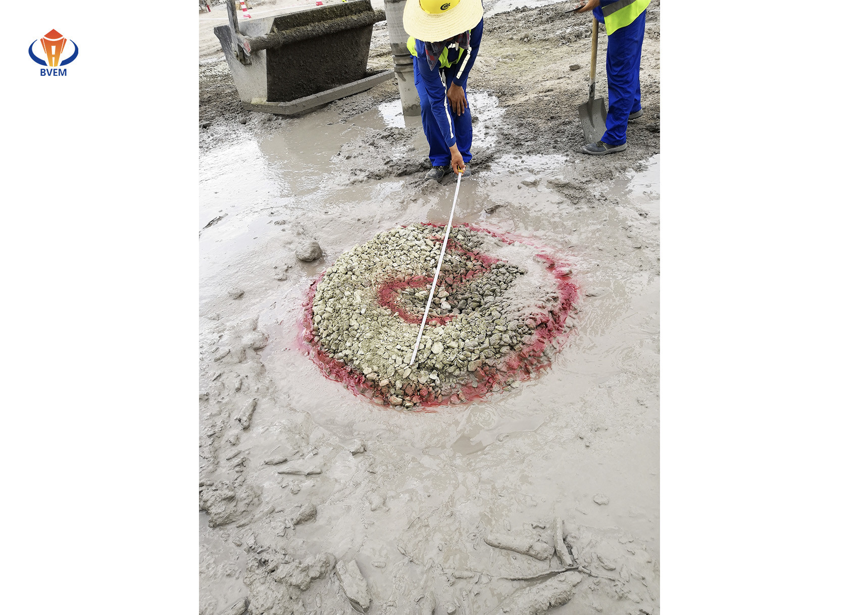Exact Real Time Pile Diameter Controlling Equipment For Soil Improvement