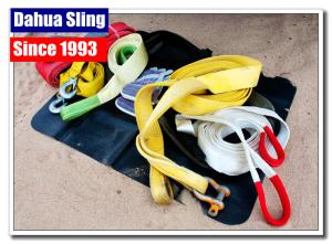 Quality Durable 50mm Motorcycle Recovery Tow Straps Kinetic Snatch Strap Acid Resistance wholesale