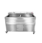 SS304 material Potato Washer Peeler Cassava Washing And Peeling Machine