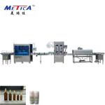 METICA CBD Oil Bottling And Labeling Machine 0.6-0.8Mpa Glass Bottle Filling