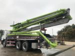 Construction 38M Boom Used Concrete Pump Truck 4 Boom 300KW 120 M3/H