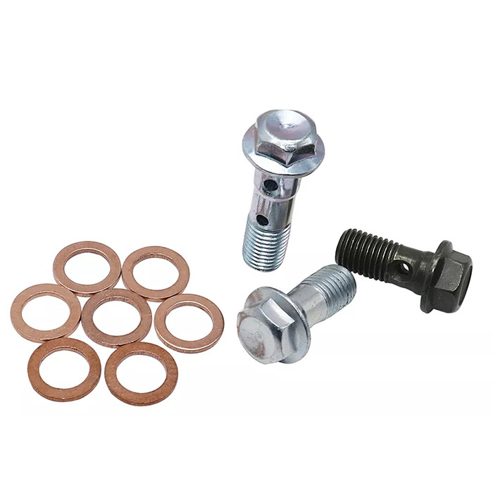 M10 10mm Brake Hose To Caliper Bolt Washer Copper Material