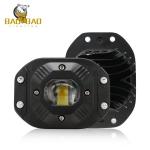White Yellow Aluminum Black 24V Motorcycle Universal LED Headlight