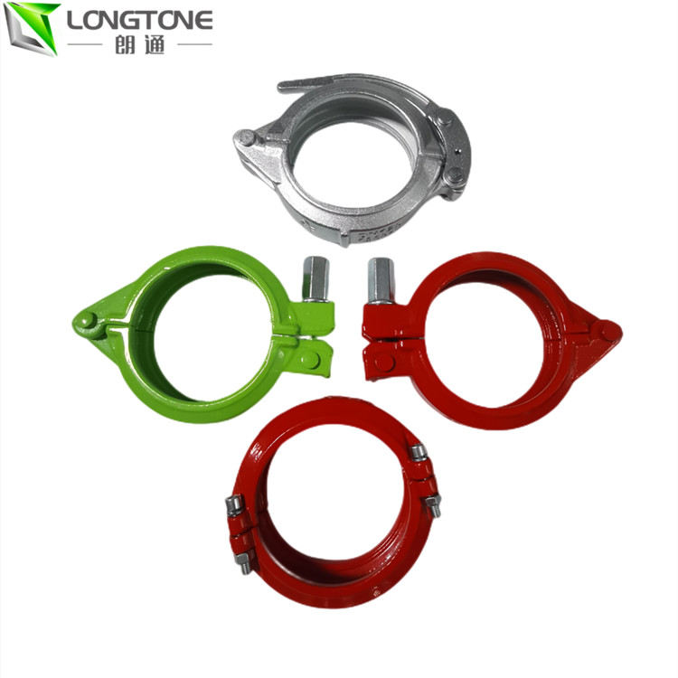 Steel Casting Putzmeister Concrete Pump Parts , Quick Snap Concrete Pump Hose Clamps