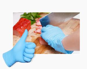 Quality Disposable powder free nitrile glvoes latex free with Russian registration wholesale