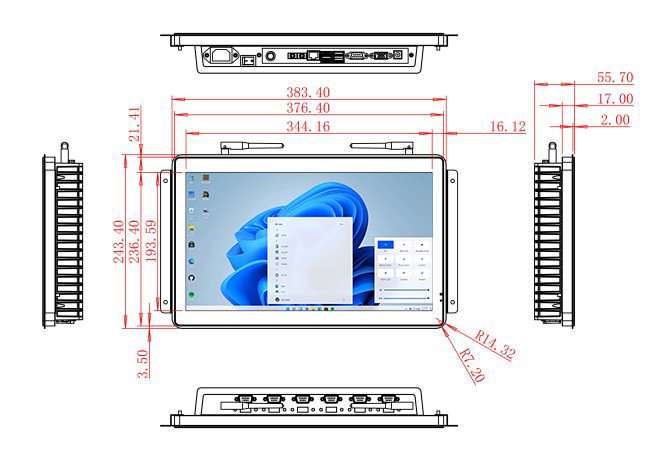 15.6-Inch Windows Touch Screen for Retail Kiosks and Smart Manufacturing