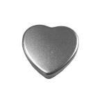 Plain mini heart shape candle tin