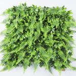 Tropical Decorative Artificial Plant Wall Panel 4*25cm Plastic Green Hedge For