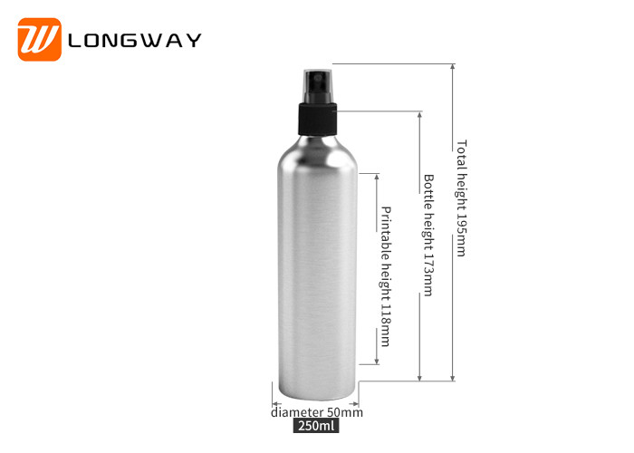 Empty cosmetic bottles aluminum 30ml - 250ml color customizable bottle with lotion pump
