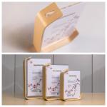 Custom Shape Half Frame Wooden Acrylic Photo Frame For Bedroom Office
