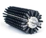 Industrial Nylon Cylindrical Brush Stainless Shaft Glass Cleaning Brush
