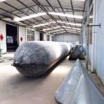 Flexible Boat Salvage Airbags , Cylindrical Natural Rubber Ship Airbag