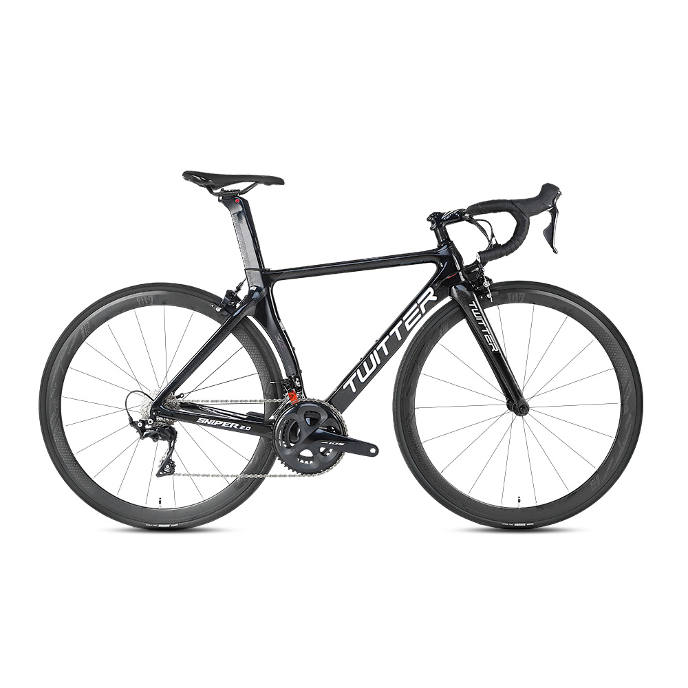 Carbon Fork Carbon Fiber Street Bike , 700C Aluminum Frame Mens Road Bike
