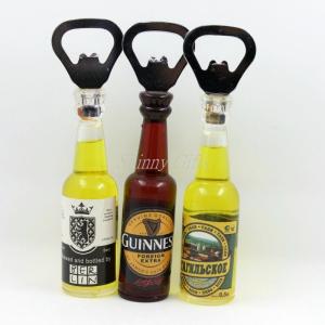 Quality Shinny Gifts Promo Gifts Bottle Opener with Fridge Magnet Sticker wholesale