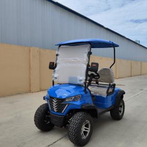 Quality Blue Color 2 Seater Electric Off-Road Golf Cart High Power 12'' Tires 4kw Motor wholesale