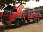 Heavy Duty 12 Tons HIAB Truck Mounted Telescopic Crane 6X4 LHD Truck Cargo Lift