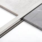 6mm Silver Wall Floor Plywood Aluminum Stainless Steel Transition Strip U Shaped