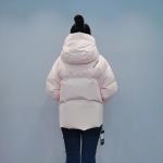 FODARLLOY F22531 Beige Ladies Warm Hooded Cotton-padded Clothes Women Slim Long