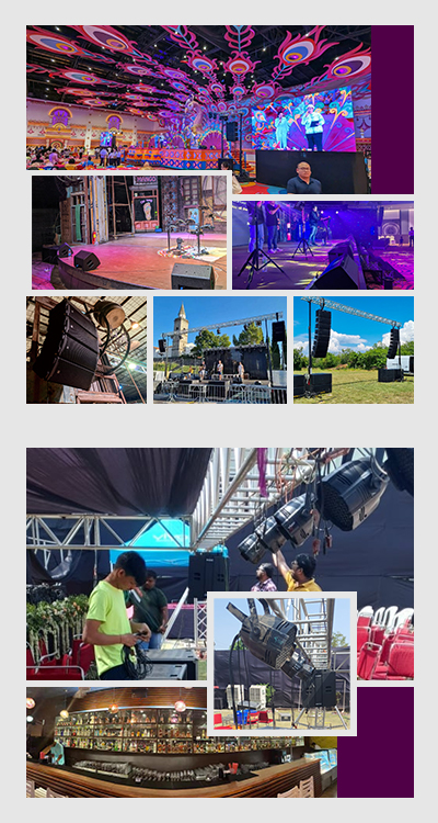 ARE Audio Passive Dual 8 Inch Portable Full Range PA System Line Array System Professional Speakers