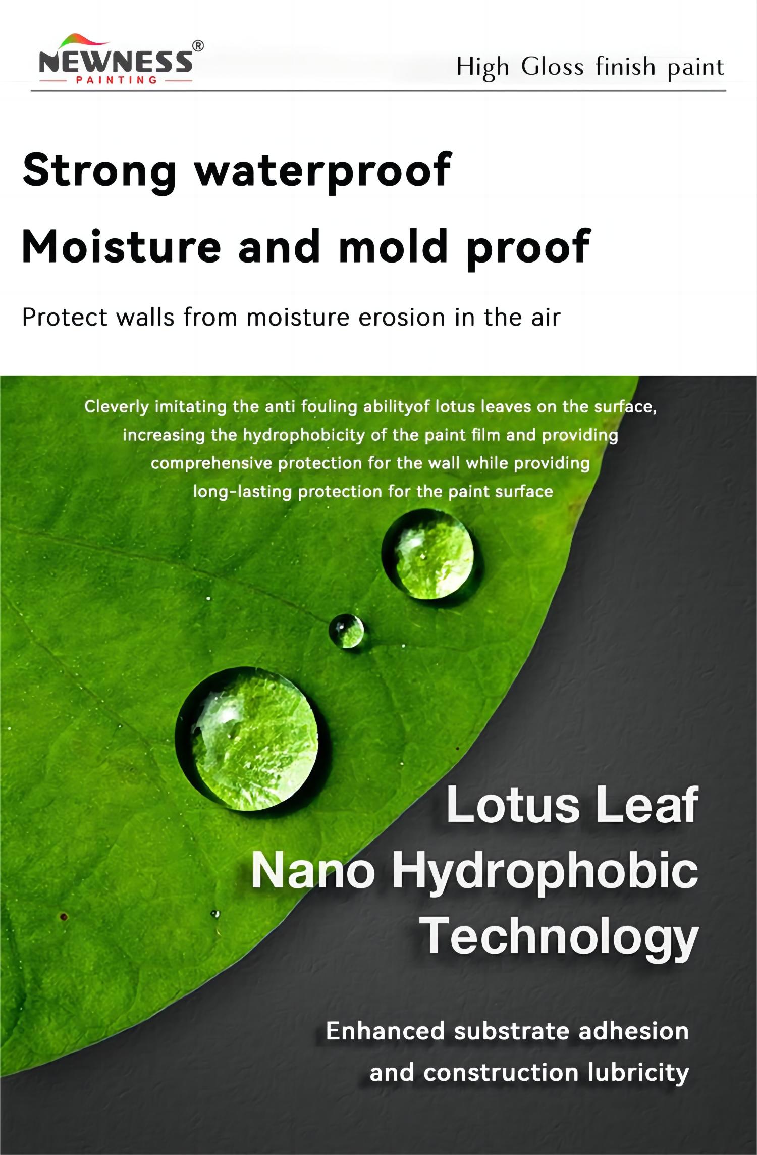 Acrylic Waterproof Wall Paint With High Gloss Finish For Glossy And Waterproof Coating