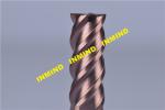 HRC65 45 Degree Drill End Mill , High Speed End Mills Carbide Cutting Bit