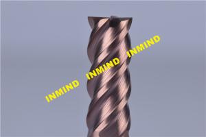 Quality HRC65 45 Degree Drill End Mill , High Speed End Mills Carbide Cutting Bit wholesale