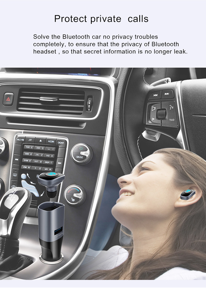 Smart Multi Hands Free Headset / Auto Bluetooth Adapter For Electronic Products Charging