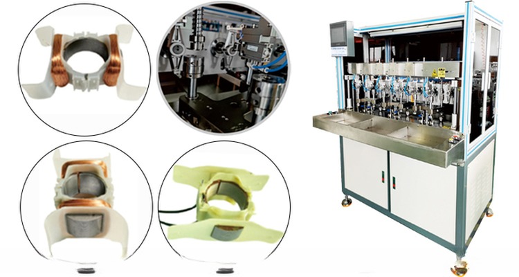 PLC CNC Controlled Automatic Tabla Fan Motor Winding Machine for Manufacturing Plant