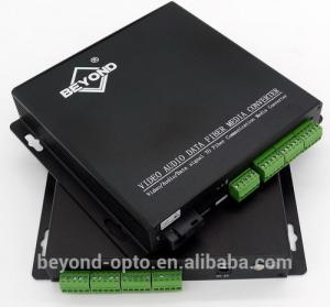 Quality TV Production Live Streaming And Camera Accessories 8 BIDI Contact Closure To Fiber Optical Converter wholesale