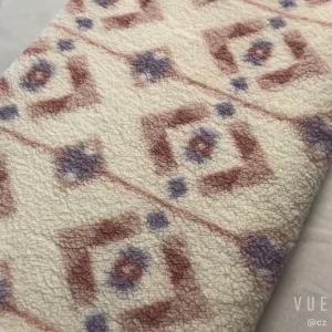 Quality 200gsm 150D 288F Stretch Velveteen Single Side Printed Geometric Pattern wholesale