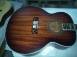 43" Jumbo satin finishing acoustic guitar hand made mahogany wood color acoustic