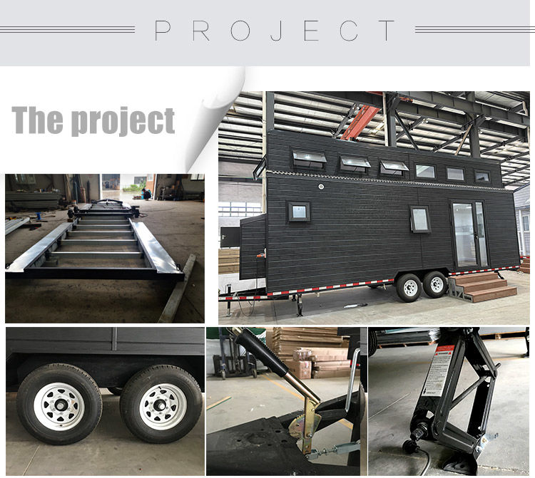 Metal Roof Prefabricated tiny House on wheels With Air Conditioning And Furniture Options